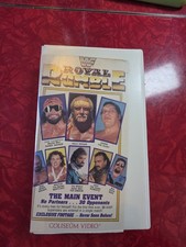 WWF - Royal Rumble 1989 (VHS, 1989) Rental Hard Box Ultimate Warrior Rick Rude