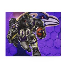 NFL Baltimore Ravens Football  Cartoon Puzzle 120-Piece 