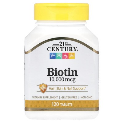 Biotin, 10,000 mcg, 120 Tablets