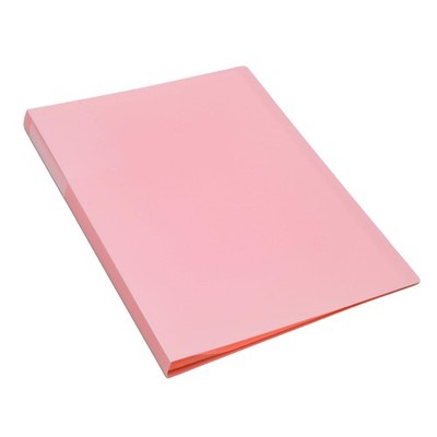 Document Organizer Folio Binder 30 Pockets Plastic Sleeves Presentation Pink