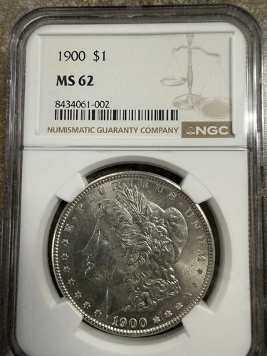 1900 Morgan Silver Dollar - NGC MS62