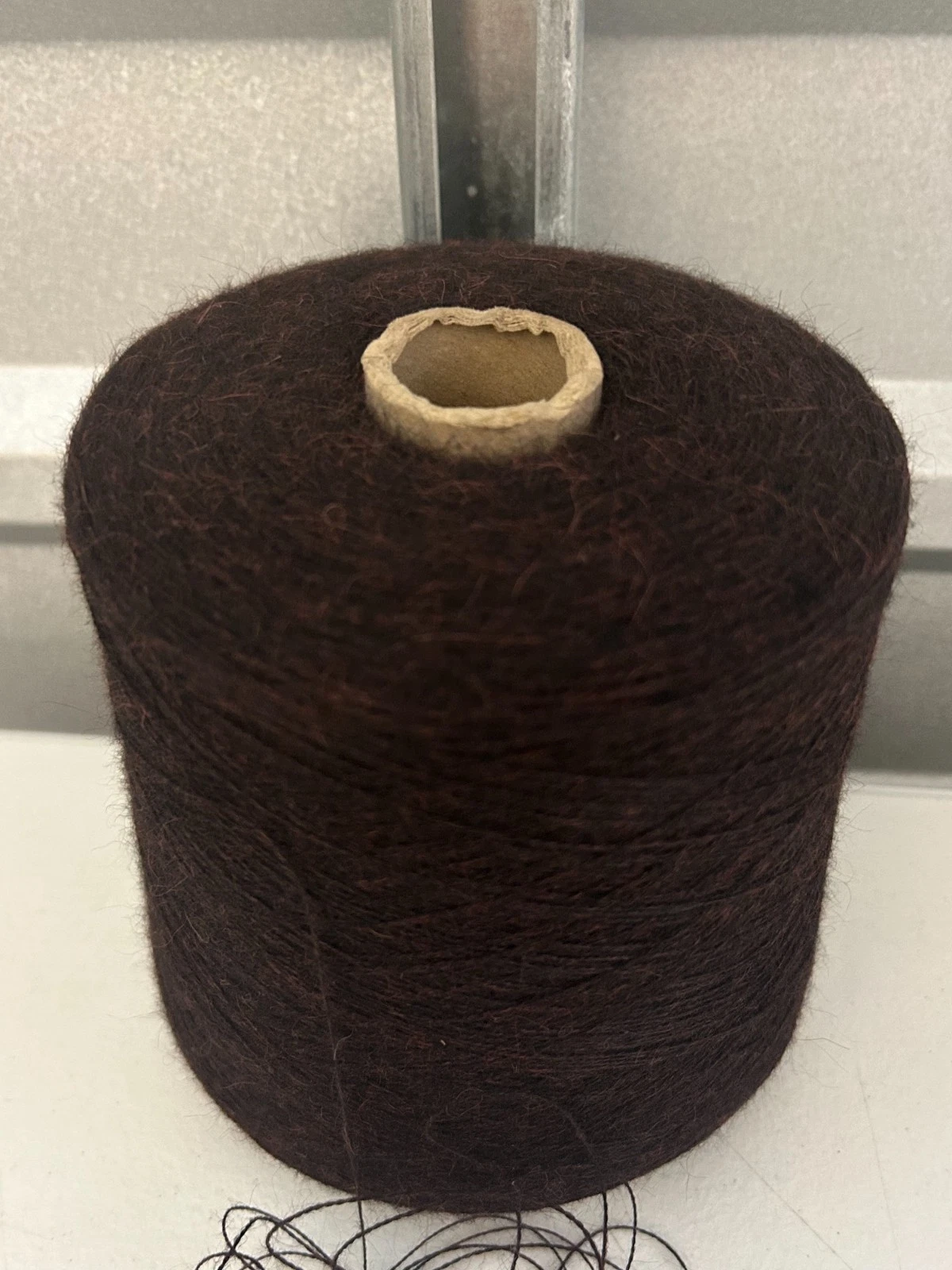 NICE Spool Cone Peruvian LACE SOFT Alpaca Yarn 2lb 3oz 998gr 472 Brown Mix A - product detail image 6