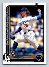 #204 Justin Wrobleski 2025 Topps / RC Los Angeles Dodgers