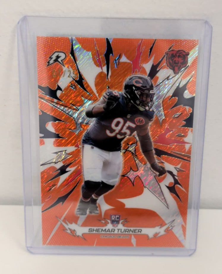 2025 Topps Resurgence Shemar Turner #115 Orange Static Auto /25 RC