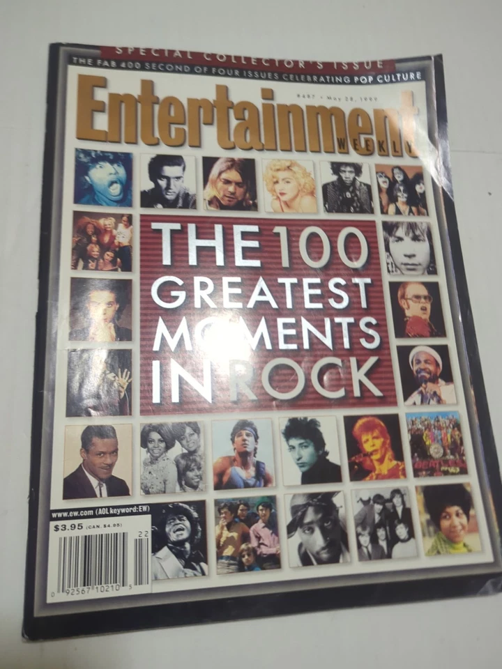 Entertainment Weekly Magazine #487 May 28, 1999 The 100 Greatest Moments in Rock Foto 3 de 4