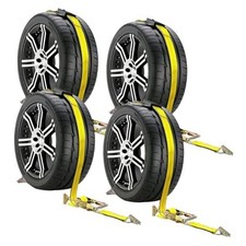 Cinghie di fissaggio per auto per rimorchi - 10.000 libbre resistenza alla rottura cinghia per pneumatici pista E