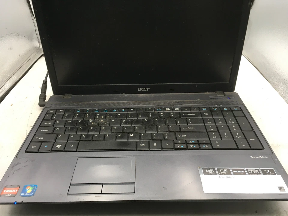 ACER TRAVELMATE 5542-3590 - FOR PARTS - AMD ATHLON II - 2GB RAM - 15" - READ -BB - Image 3 of 4