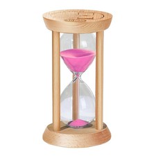 30 Minute Wooden Sand Timer Hourglass, 30 Min Clock, 30 Minute, Pink