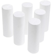 6 Pcs Decorative Cylinder Ornaments Cylinder Foams for Crafts