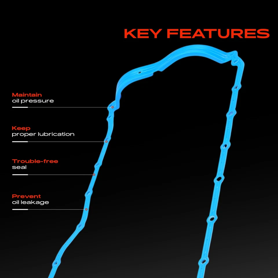 Junta de cárter de aceite del motor para Jeep Grand Cherokee Wrangler Cherokee International Foto 4 de 4