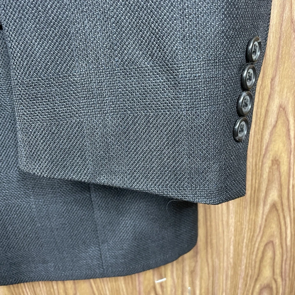 Austin Reed USA Made 2 Piece Suit Mens 44R 40x31 Multicolor Check Two Buttons - Image 3 of 4