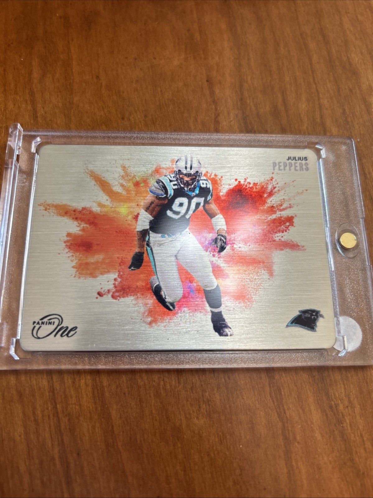 Julius Peppers: Color Blast Panini One SSP METAL - 2024 Panini One #GB-JPS