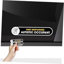 Autistic Occupant Car Sticker  2 Pack Autism Awareness Accessories  Black