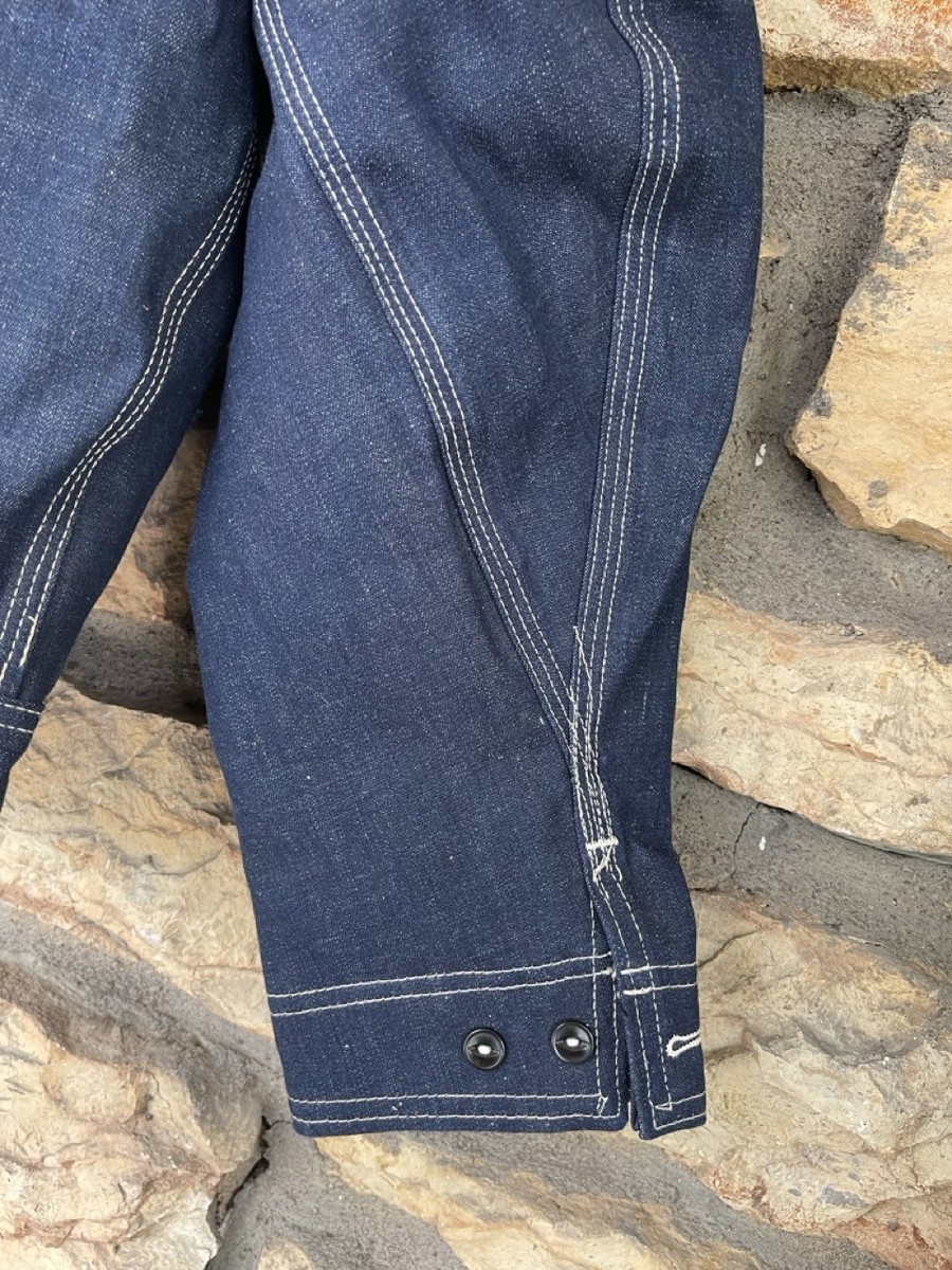 Vintage 70s Lee Men's Model 91-B Full Zip Quilted Lined Denim