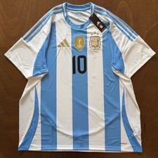 Adidas Argentina 2024-2025 Home Soccer Jersey MESSI #10 World Champions 2XL