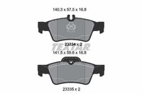 Textar Bremsbelagsatz, Scheibenbremse 2333403 FüR MERCEDES-BENZ