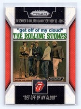 Get Off of My Cloud 2025 Panini Prizm Rolling Stones #8 Singles Artwork Silver