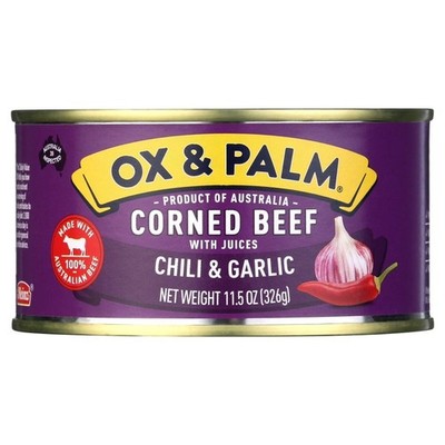 Canned Corned Beef Chili & Garlic Flavor 11.5 oz Ready to Eat