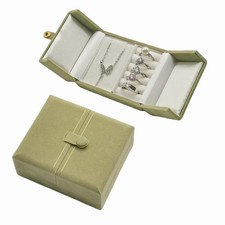 Velvet Travel Jewelry Case - Jewelry Box Jewelry Organizer for Ring Necklace ...