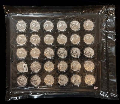 30 x 1 Oz China Panda Silber 2015 OVP - 30 Unzen Silber - Anlagesilber