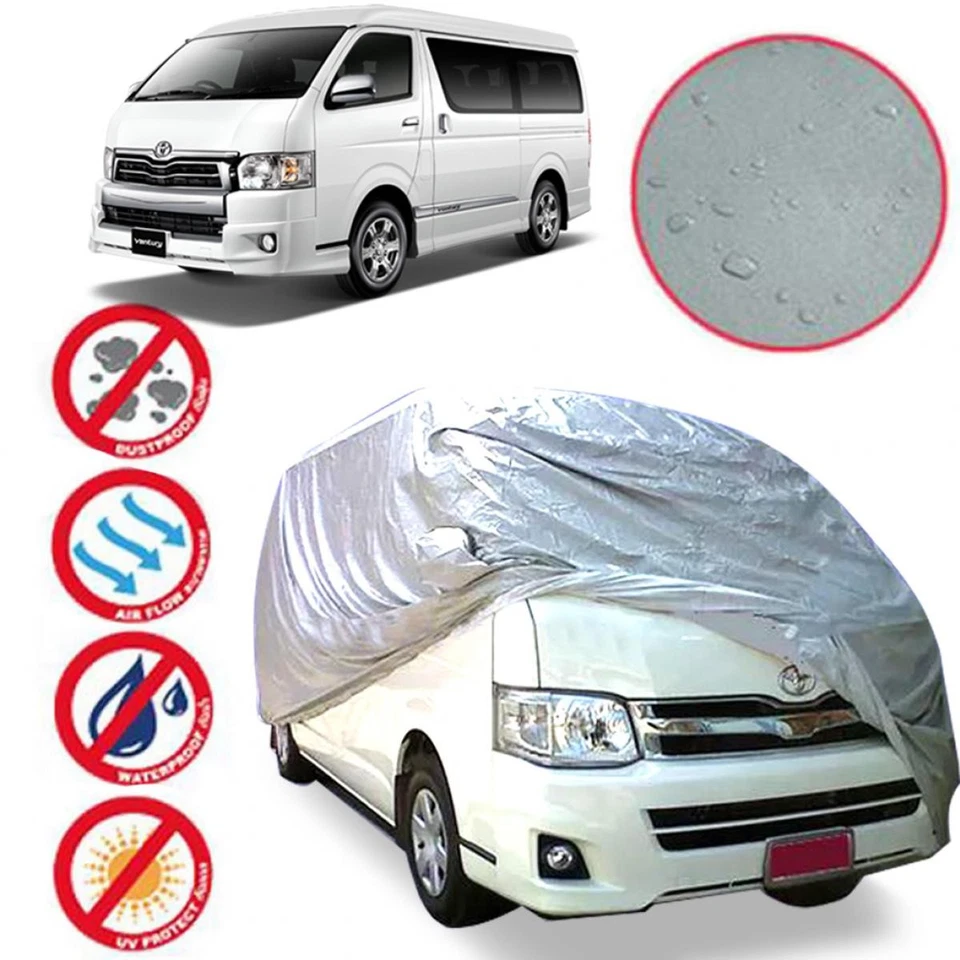FUNDA DE COCHE FULL VAN APTA PARA TOYOTA IMPERMEABLE A PRUEBA DE POLVO PROTECCIÓN UV APTA PARA CERCANÍAS H Foto 3 de 4