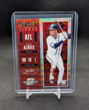 Ozzie Albies 2018 Panini Contenders Optic #69/199 Ruby Wave RC Braves No. 6