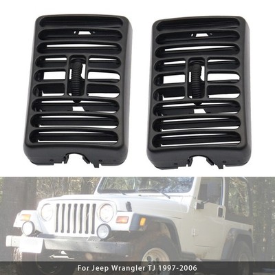2PCS Side Dash Vents Louver Outlet Driver Passenger Für Jeep Wrangler TJ 97-2006