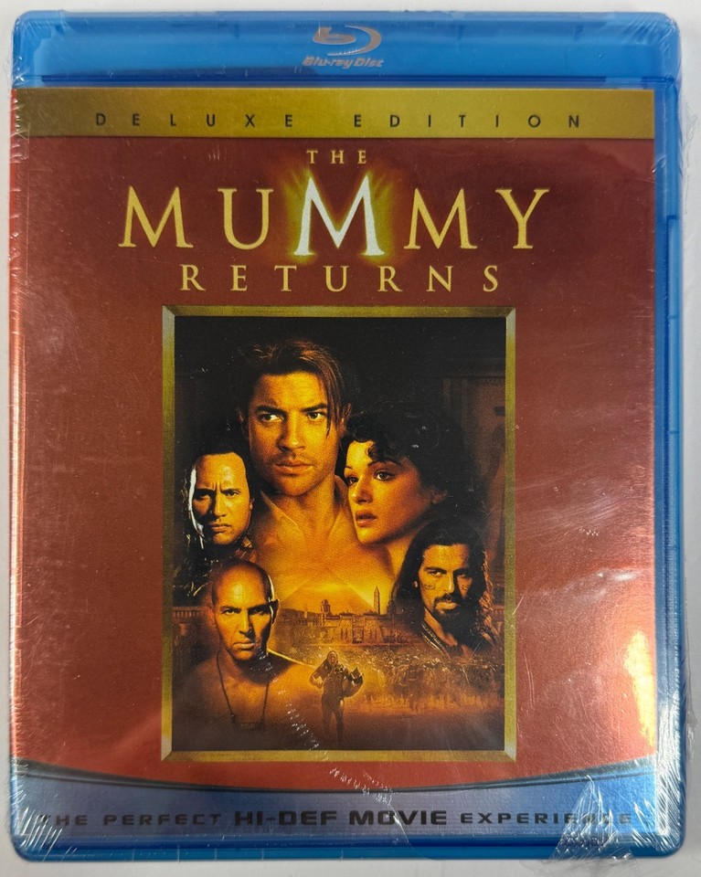 The Mummy & Sequel Returns Bluray Disc Brendan Fraser Action Horror ...