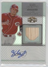 2012 Topps Triple Threads Unity Relics 53/99 Zack Cozart #TTUAR-97 Auto 0b2
