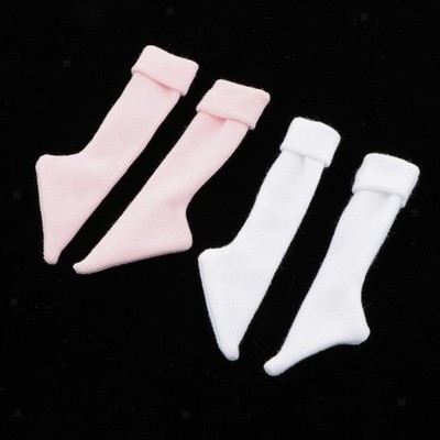Modische gestrickte Baumwollstrümpfe warme Fußkettchen Socken für 1/4 BJD Puppen