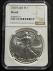 2026 $1 American Silver Eagle NGC MS69 Brown Label!