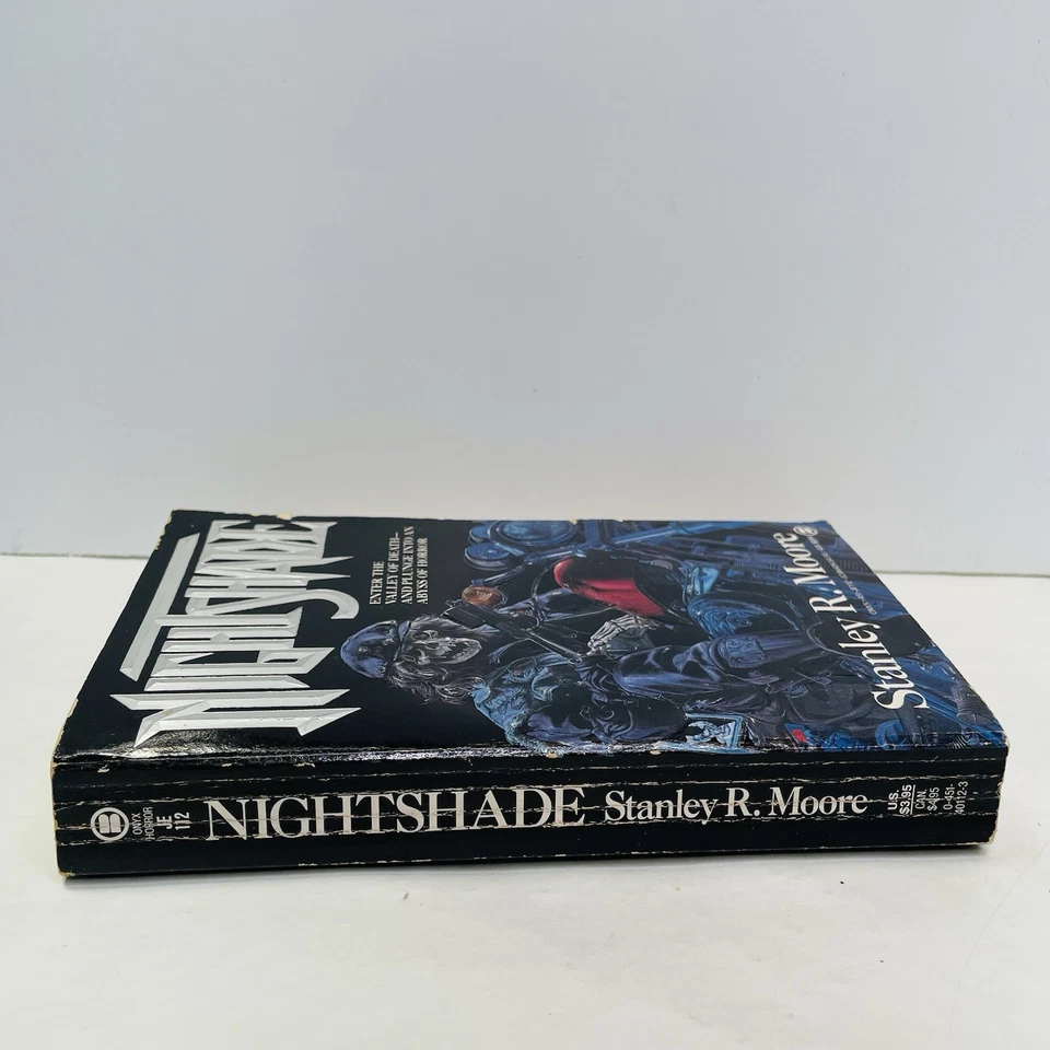 Nightshade By Stanley Moore Оникс Ужасы в мягкой обложке 1989 Первое издание - Изображение 3 из 4