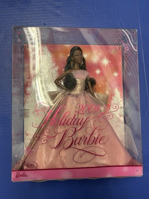 2009 HOLIDAY BARBIE - Collector African American AA Doll Pink
