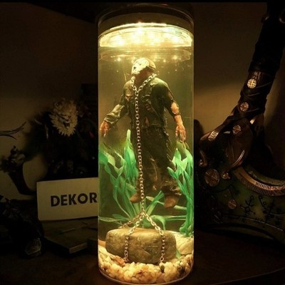 Friday the 13th Jason Water Column Lamp Collectible Horror Movie Figure Decor