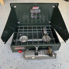 Stufa accensione elettronica doppia alimentazione RARA E NON ACCESA Coleman 424 datata 12 93