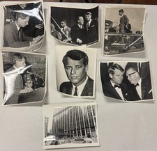 Original Lot Of 7 1960s Robert Kennedy Campai...