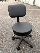 Adjustable Black Office Home Pedestal Swivel Chair with Back Support And Wheels