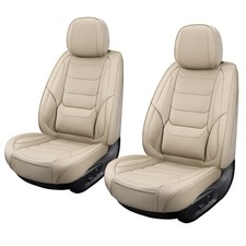 Leather Front Car Seat Covers Breathable Seat Covers Waterproof Seat Protecto...