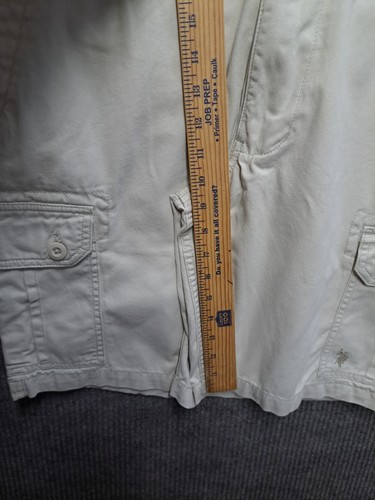 US POLO ASSN. Mens Size 36 Beige/Khaki 100% Cotton Cargo Shorts - Picture 10 of 10