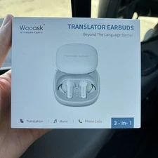WooAsk 3 In 1 Language Translator Earbuds Supports 144 Languages Online Offline