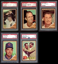 1962 Topps Green Tint Variation Almost Complete Set 7 - NM 7060747