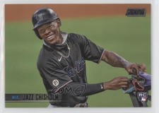 2021 Topps Stadium Club Black Foil Jazz Chisholm #47 07m4