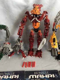 LEGO TOA MAHRI 8910 8911 8912 8913 8914 8915 BIONICLE 100% complete set w/ books