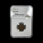 1924 S Lincoln Wheat Copper Cent 1C NGC XF 45 BN