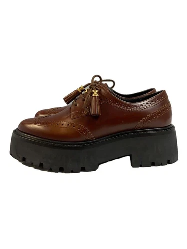 CELINE SCARPE ELEGANTI 37 PELLE MARRONE BE 0252 Usate