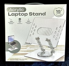 GREAT GIFT ACRYLIC LAPTOP STAND 15  and Smaller, 360  Rotation, Vivitar