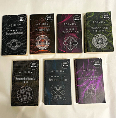 Isaac Asimov Foundation Series (Foundation) Box Set - Paperback - Lot Of 7