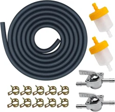 3/16 Fuel Line Hose Kit for Scooters ATVs Dirt Bikes Mini Bikes & Go-Karts wi