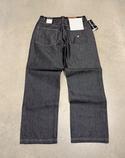 Y2K Rocawear Classic Fit Black Denim Jeans Embroidered Logo Baggy Men Size 34x34