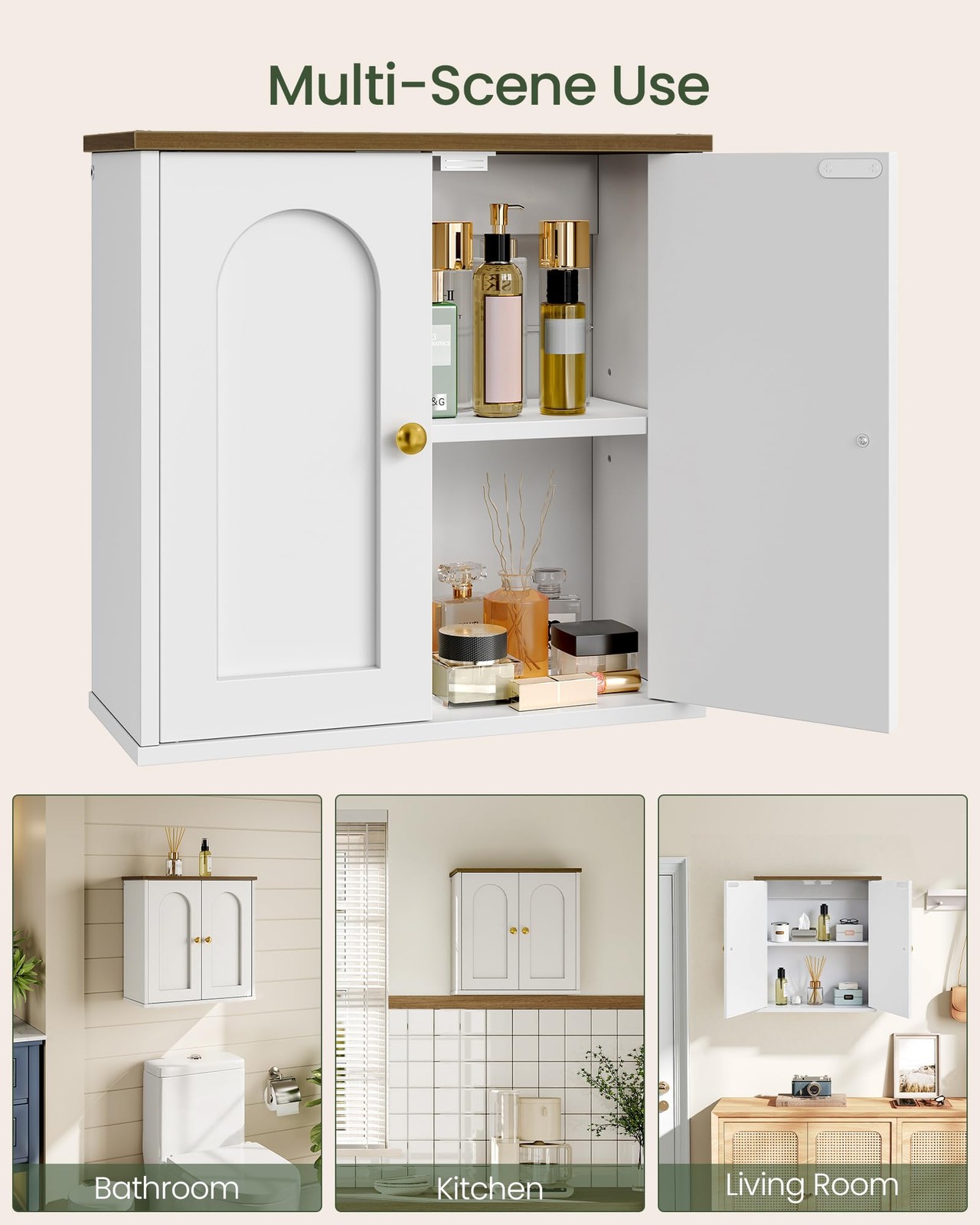 CHOEZON Bathroom Wall Cabinet, Medicine Cabinet with Adjustable Shelf, Modern...